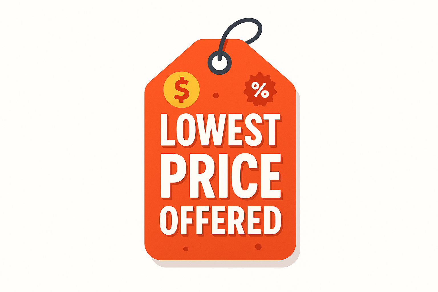 lowest price offered tag